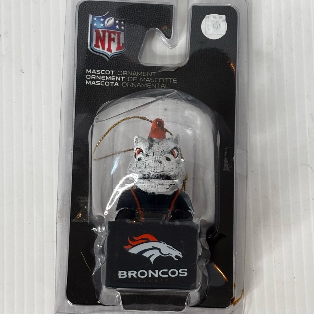 New Denver Broncos Mascot Ornament NFL Football Christmas Holiday - Picture 5 of 7